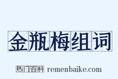 金瓶梅组词是什么意思的图片